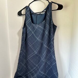 Old navy blue plaid sleeveless dress size 6